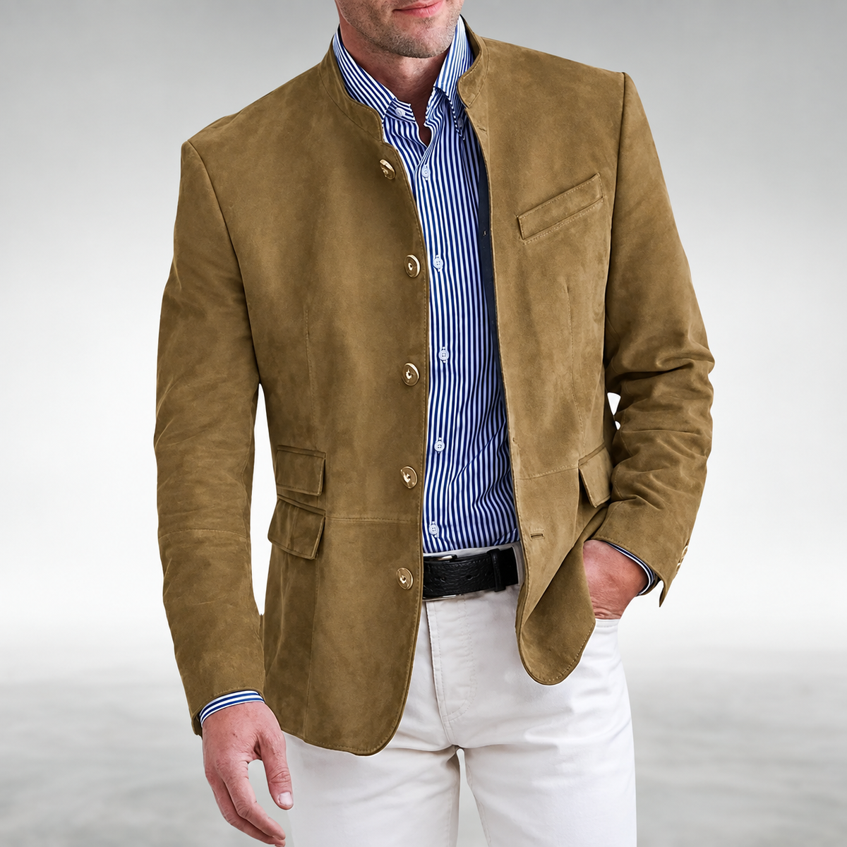 Eric - Chaqueta de antelina