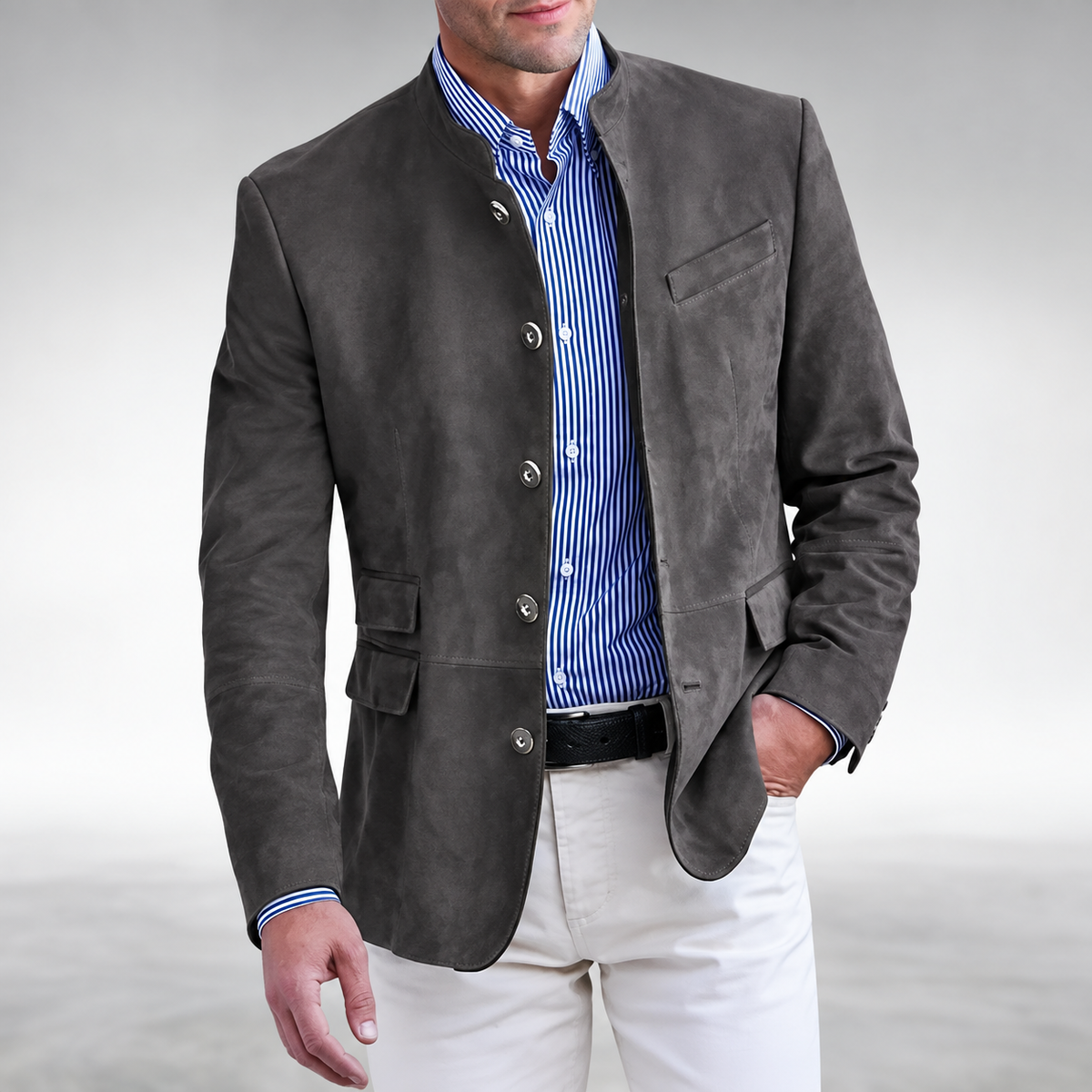 Eric - Chaqueta de antelina