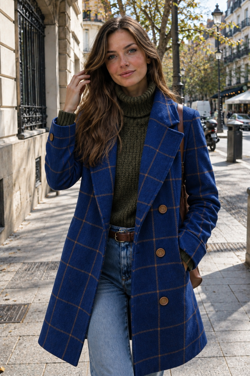 Adriana™ | Abrigo Clásico de Invierno con Estampado de Cuadros