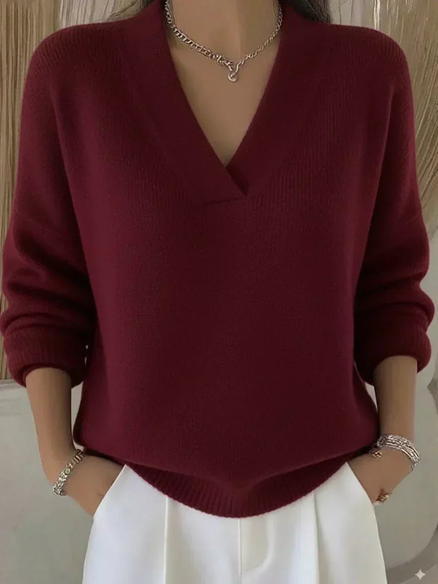 Rocío | Jersey holgado de cuello en V