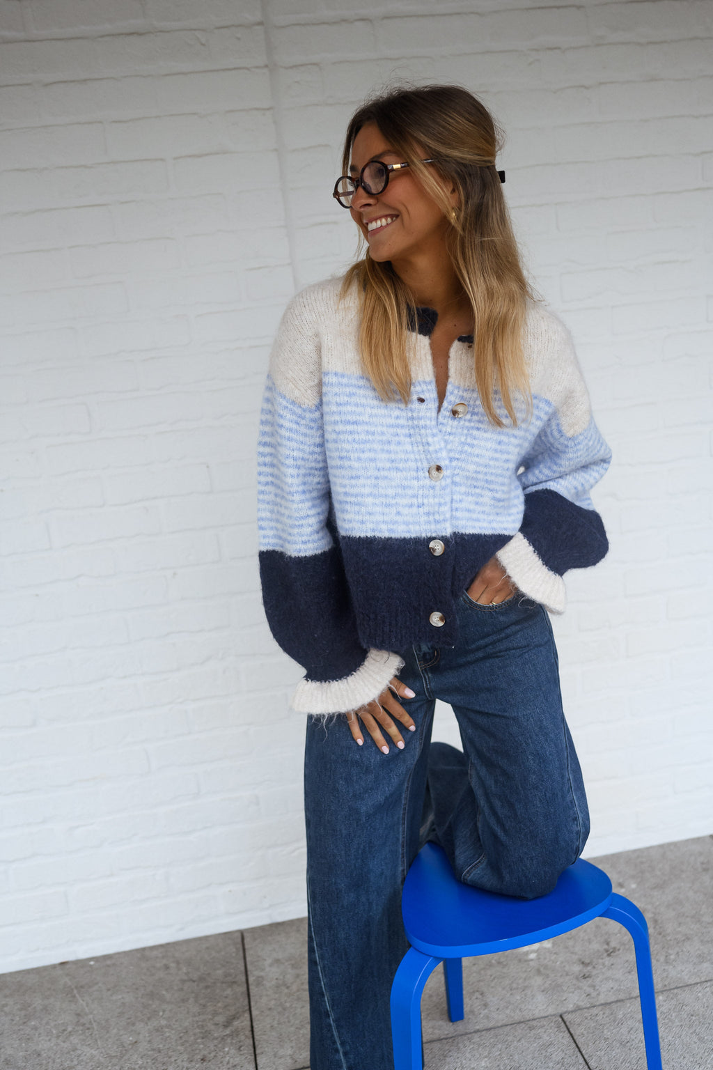 Cárdigan Amren azul