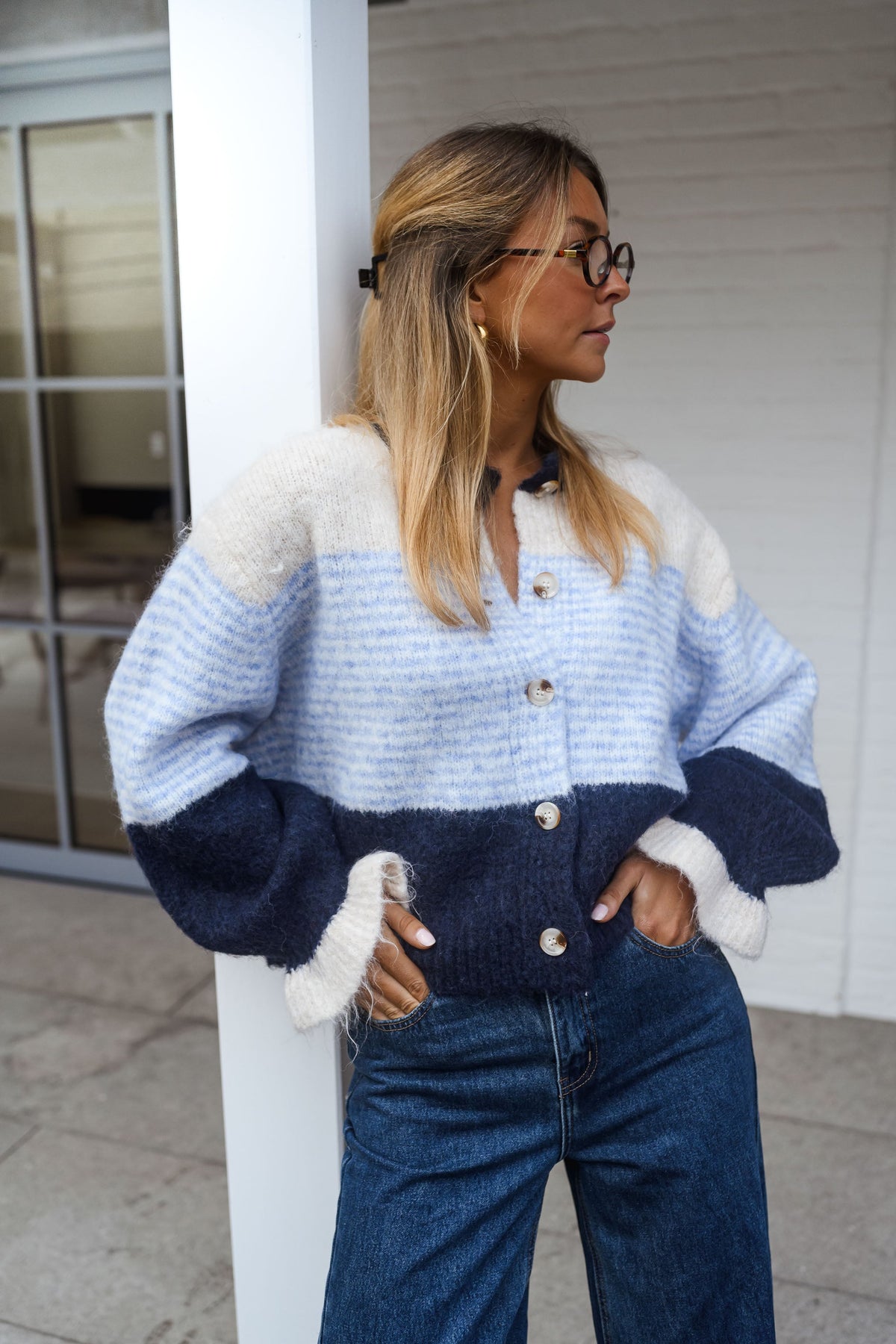 Cárdigan Amren azul