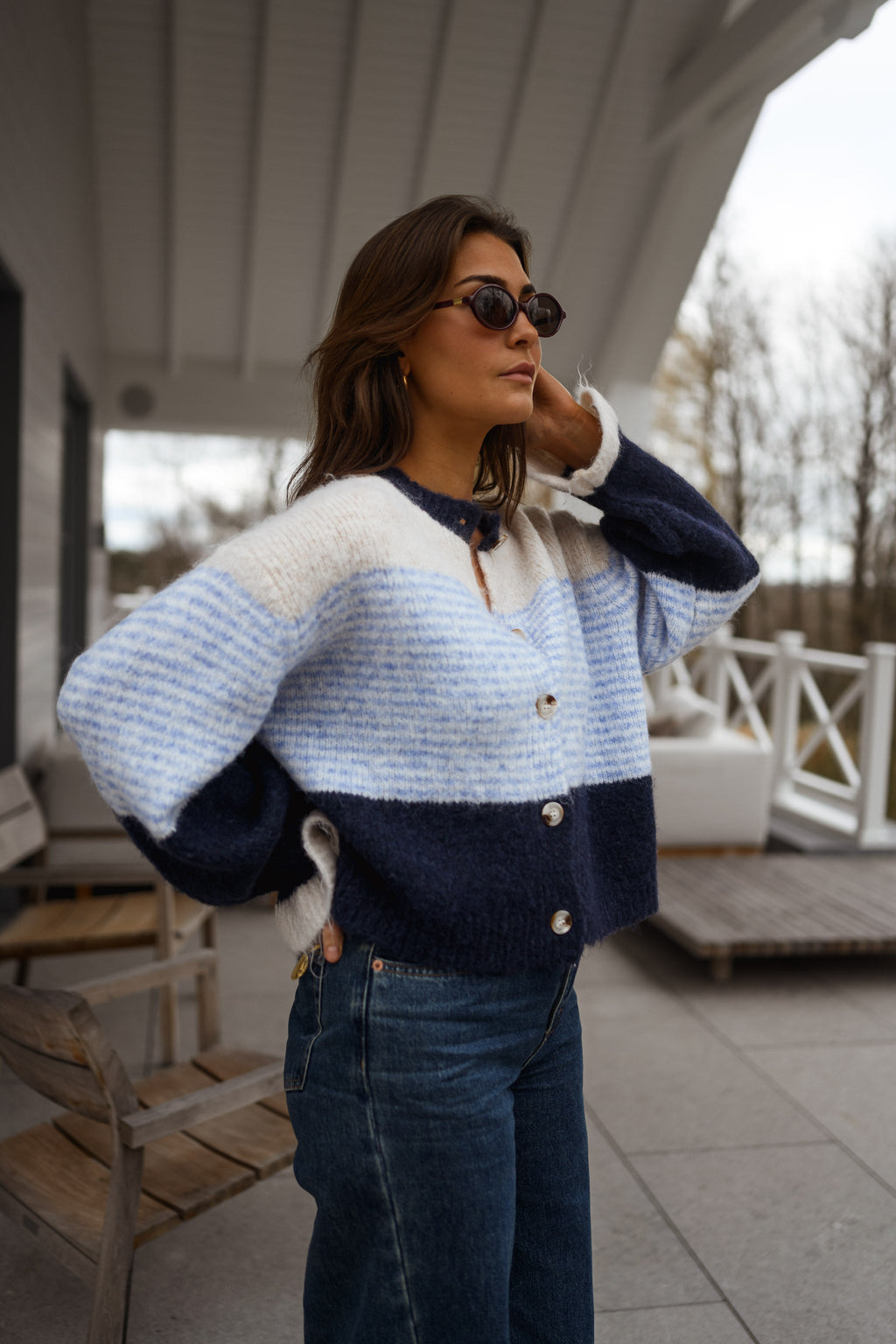 Cárdigan Amren azul