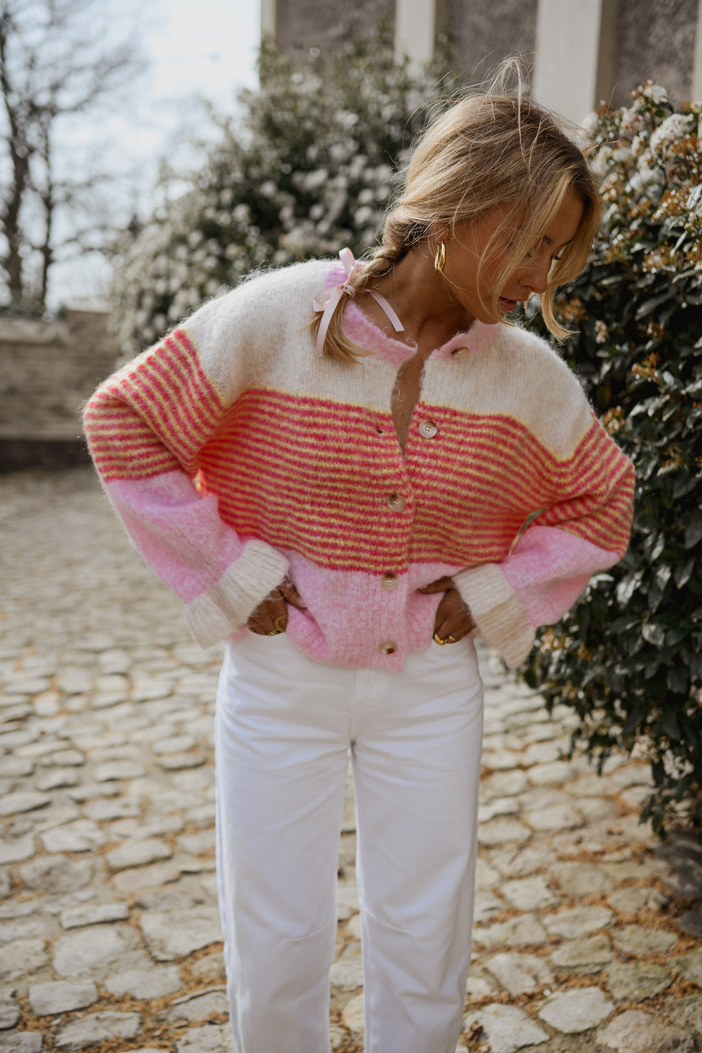Cárdigan Amren rosa