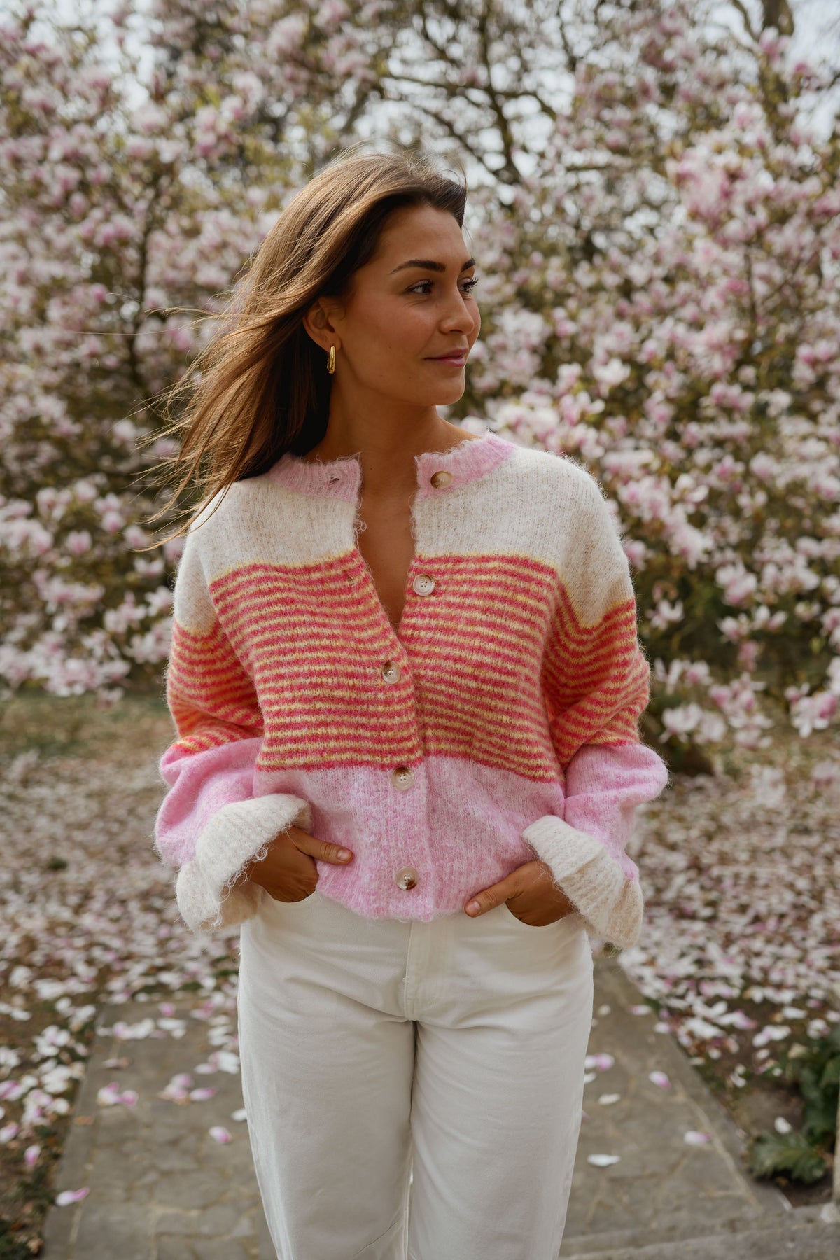 Cárdigan Amren rosa