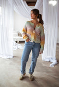 Cárdigan Chelton amarillo tie-dye