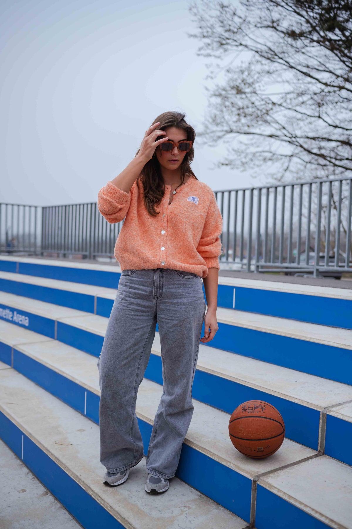 Cárdigan Harris naranja