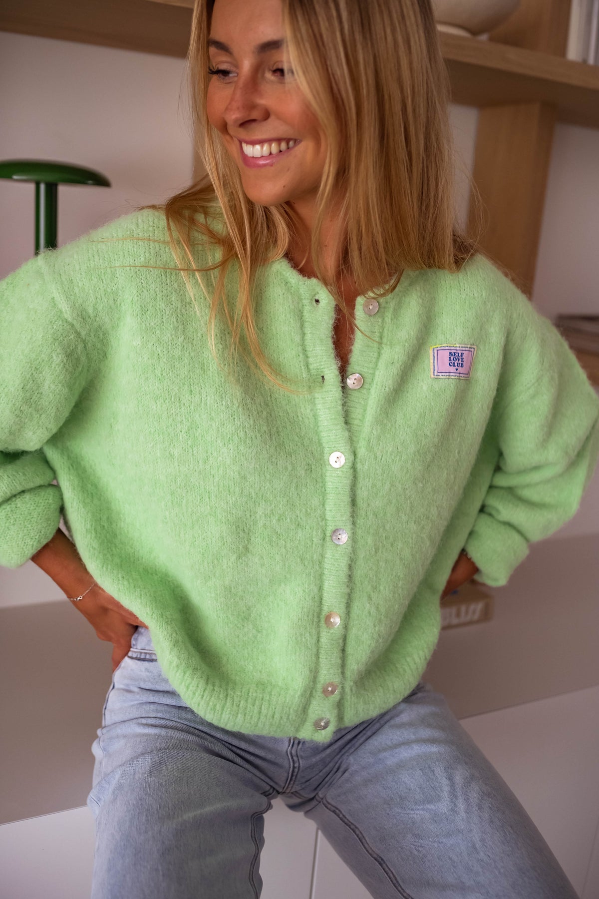 Cárdigan Harris verde