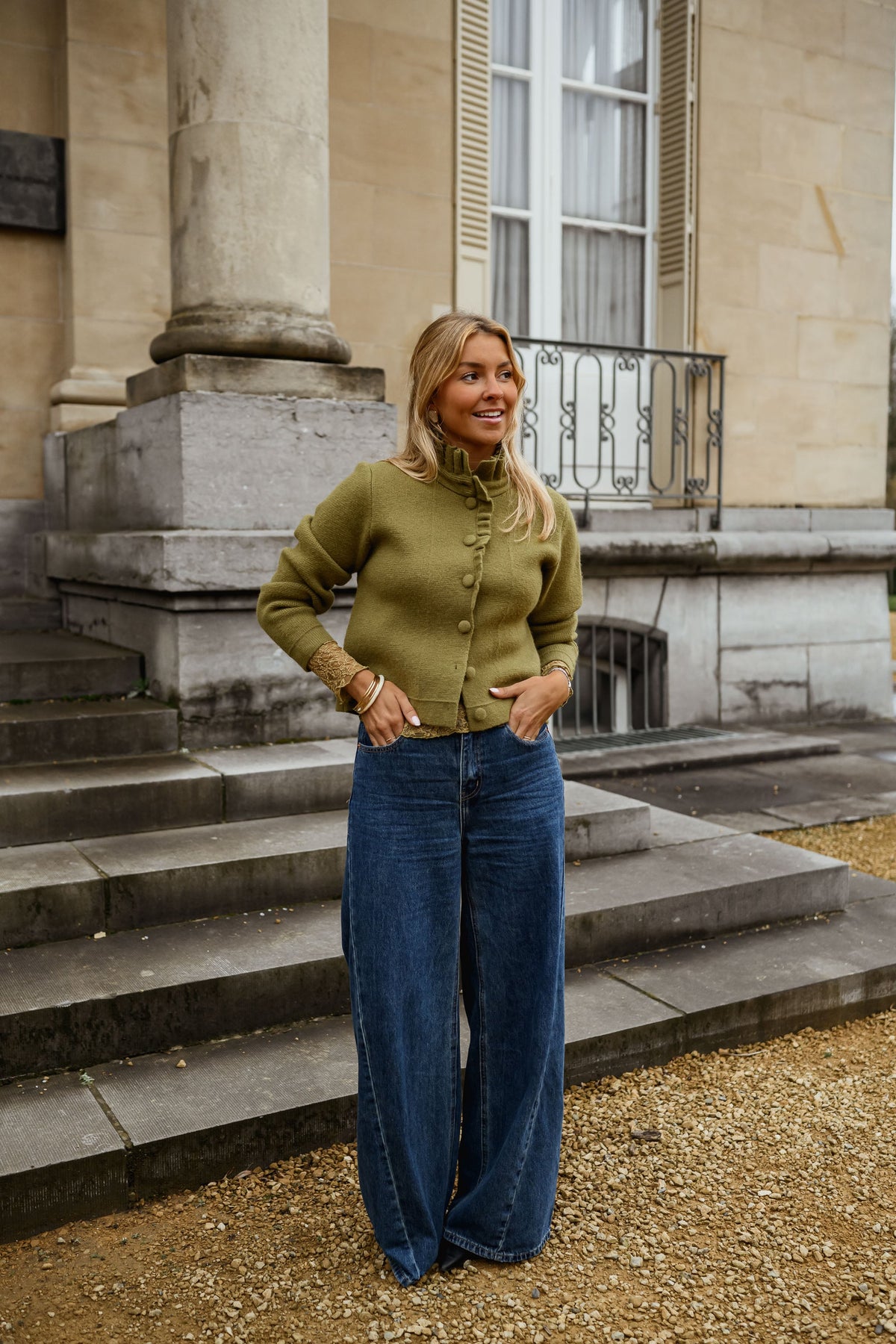 Cárdigan Jeanine caqui