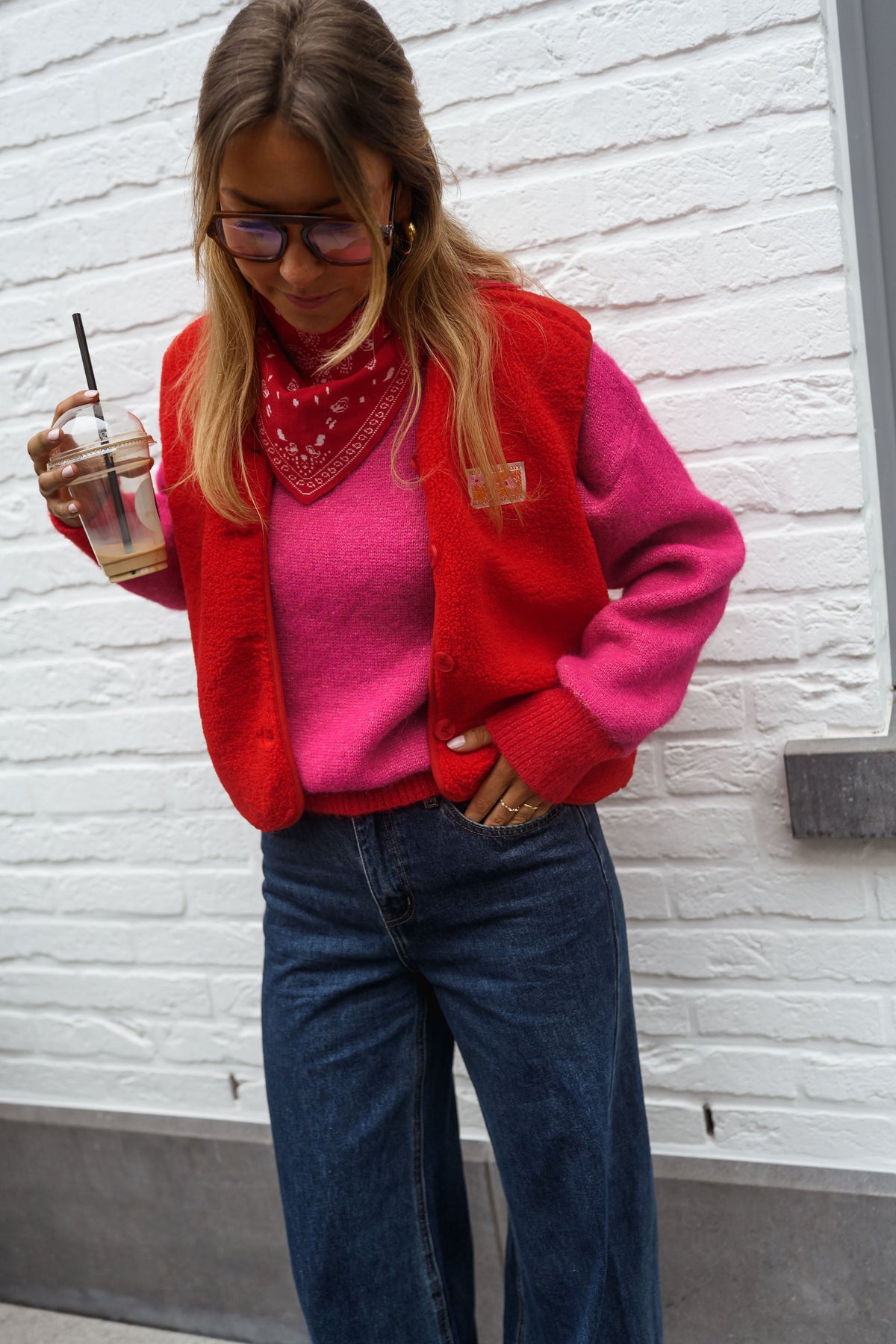 Cárdigan Lolie rojo