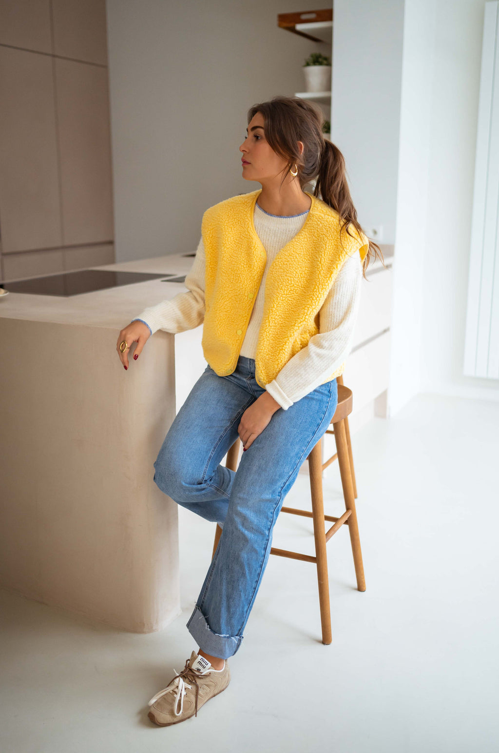 Cárdigan Taoh amarillo