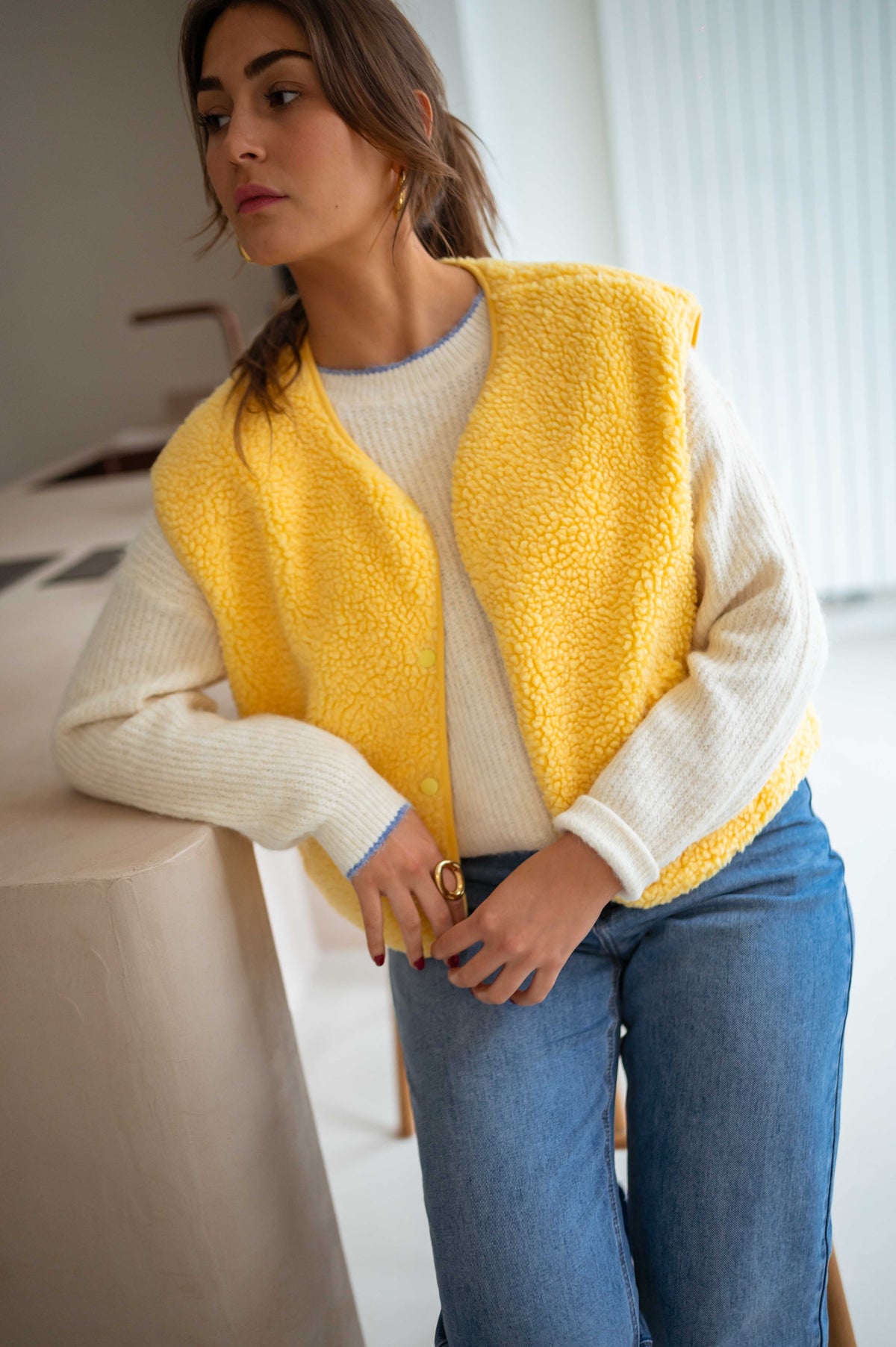 Cárdigan Taoh amarillo