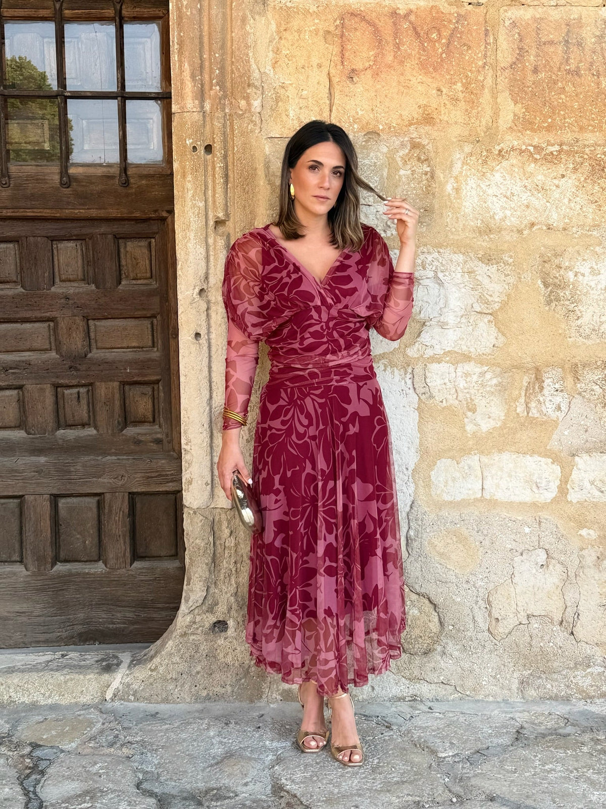 Vestido tul estampado | Rinala