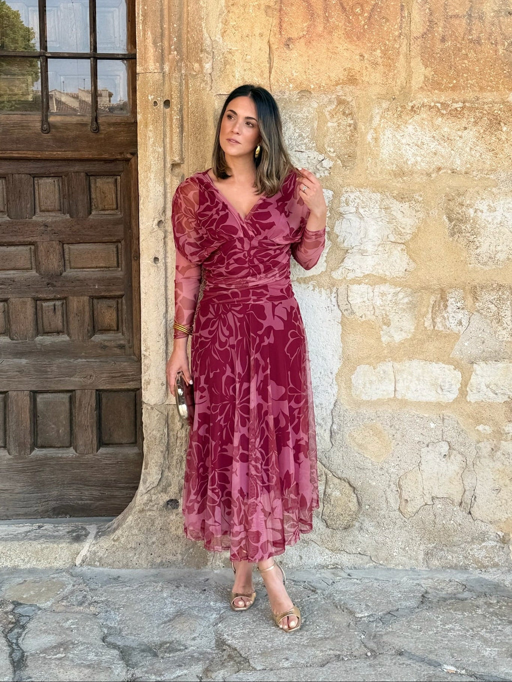 Vestido tul estampado | Rinala