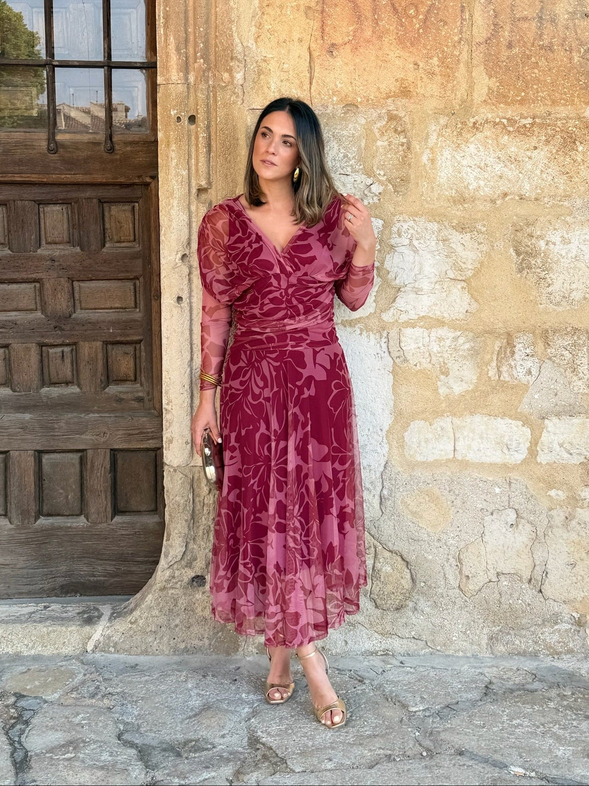 Vestido tul estampado | Rinala
