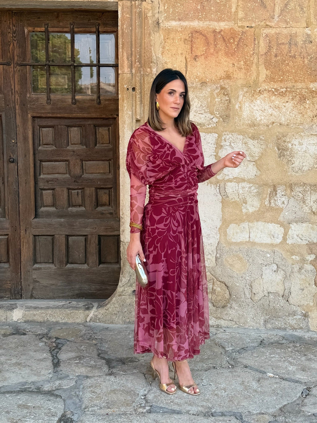 Vestido tul estampado | Rinala