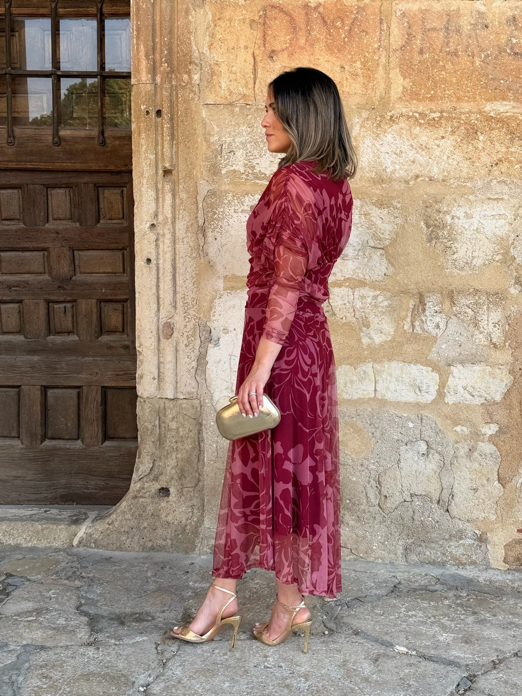 Vestido tul estampado | Rinala