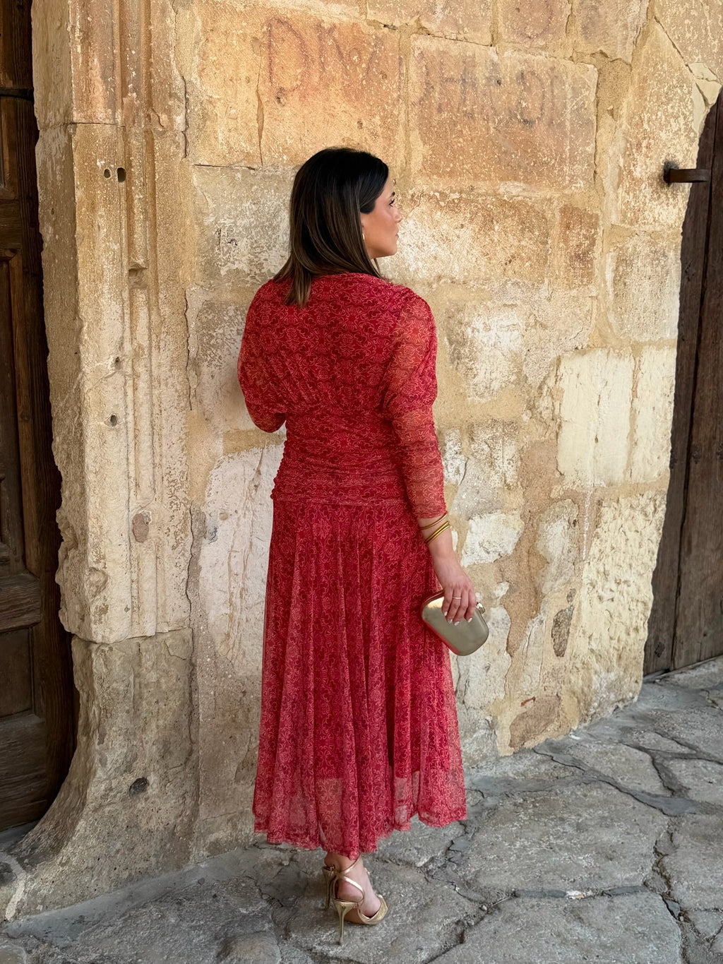 Vestido tul estampado | Kaela