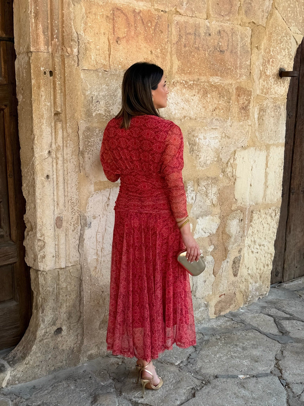 Vestido tul estampado | Kaela
