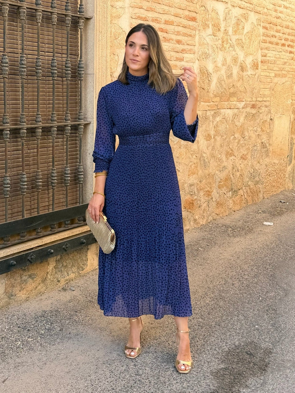 Vestido midi azul | Magnolia