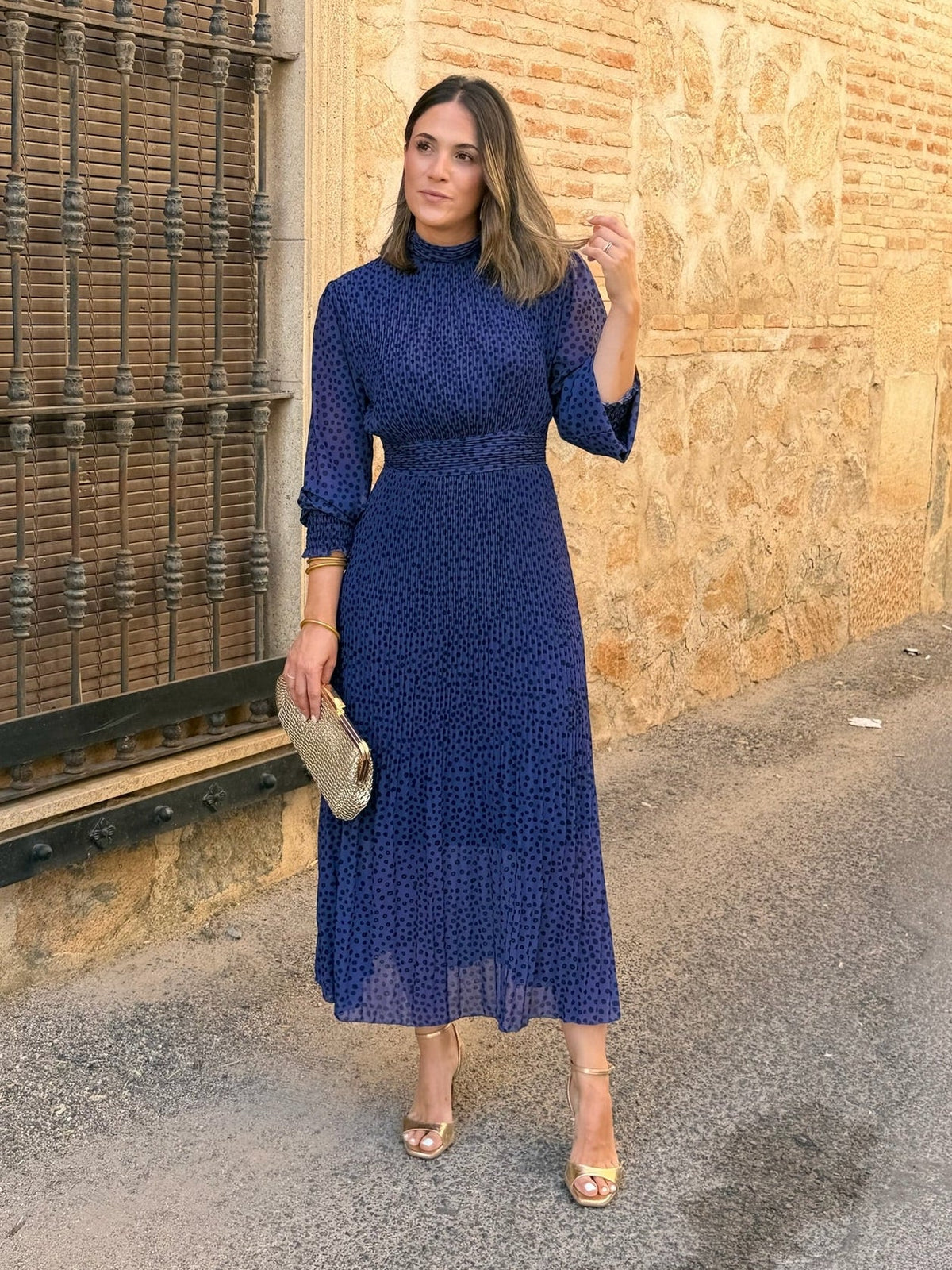 Vestido midi azul | Magnolia