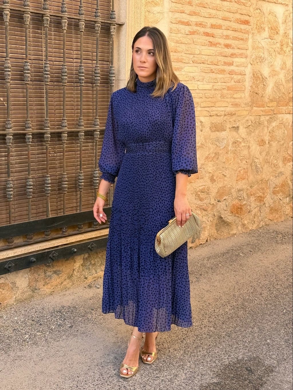Vestido midi azul | Magnolia