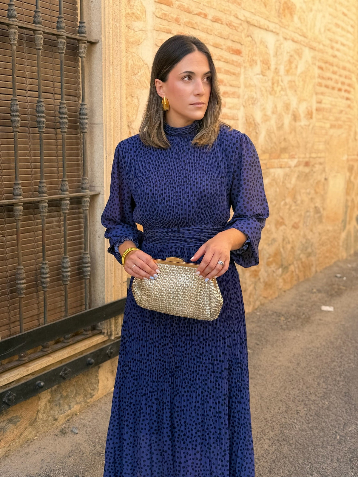 Vestido midi azul | Magnolia