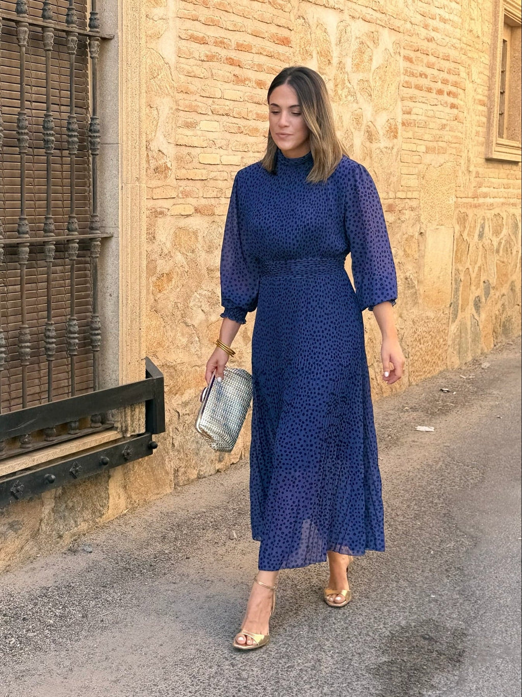 Vestido midi azul | Magnolia