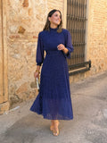 Vestido midi azul | Magnolia
