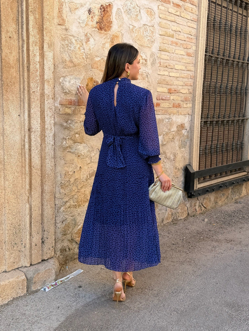Vestido midi azul | Magnolia
