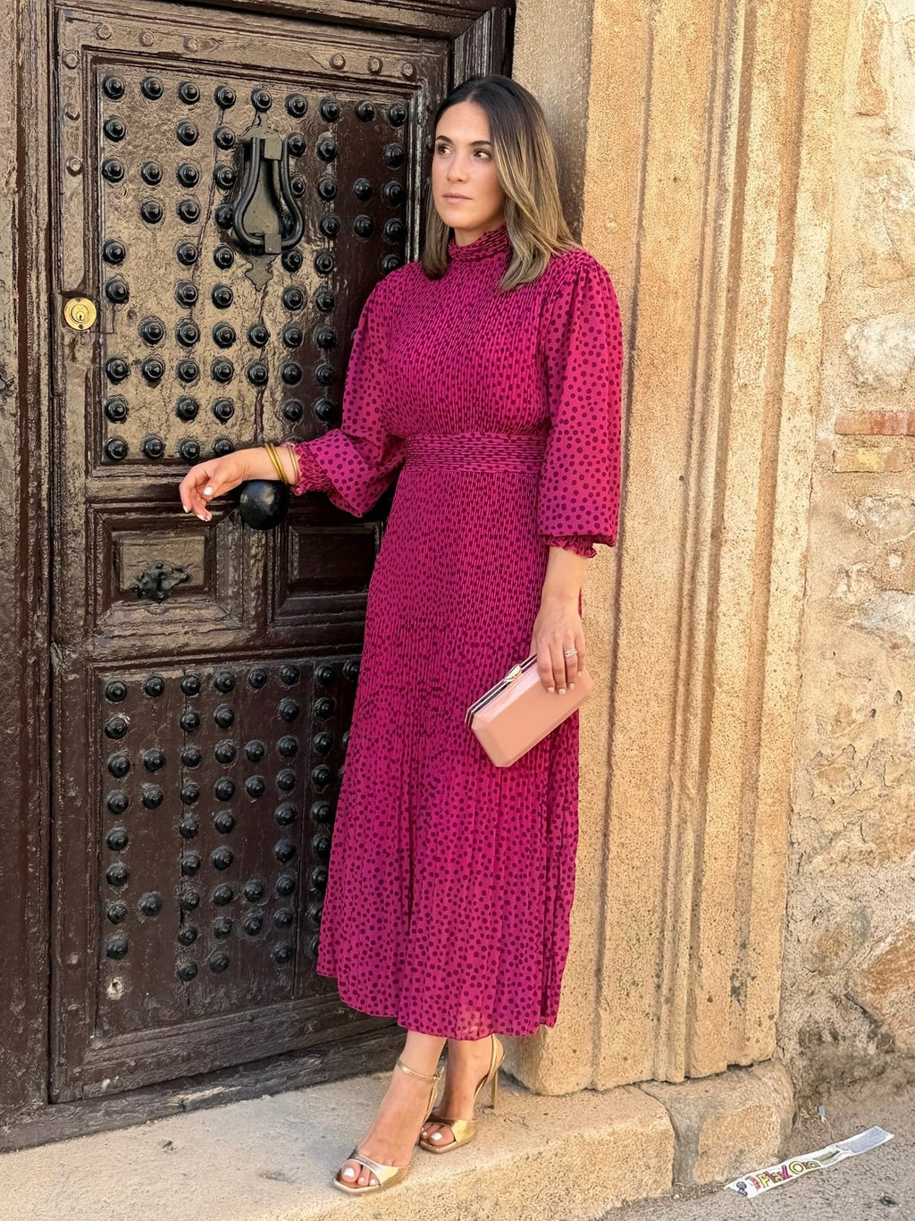 Vestido midi buganvilla | Magnolia
