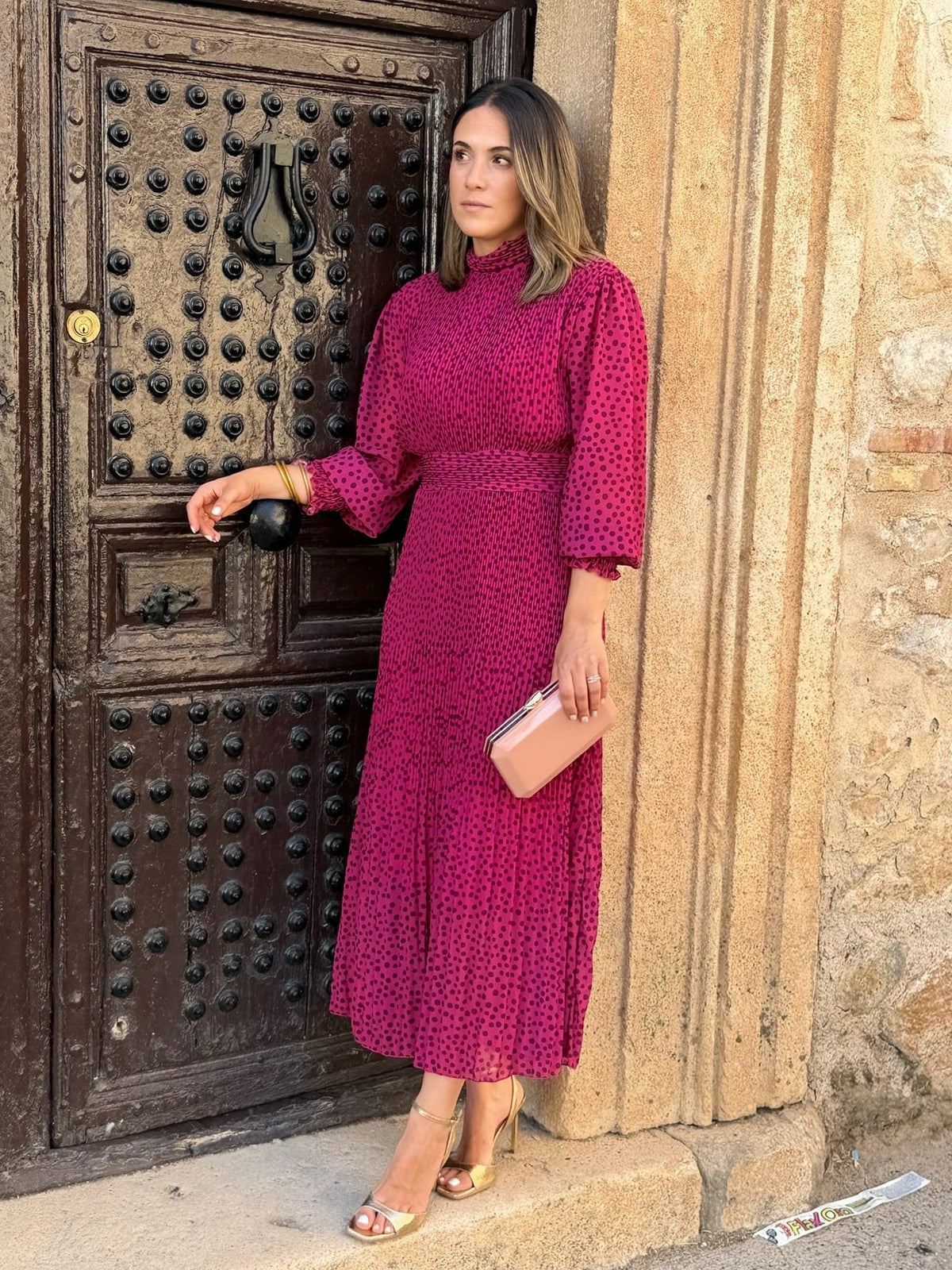 Vestido midi buganvilla | Magnolia