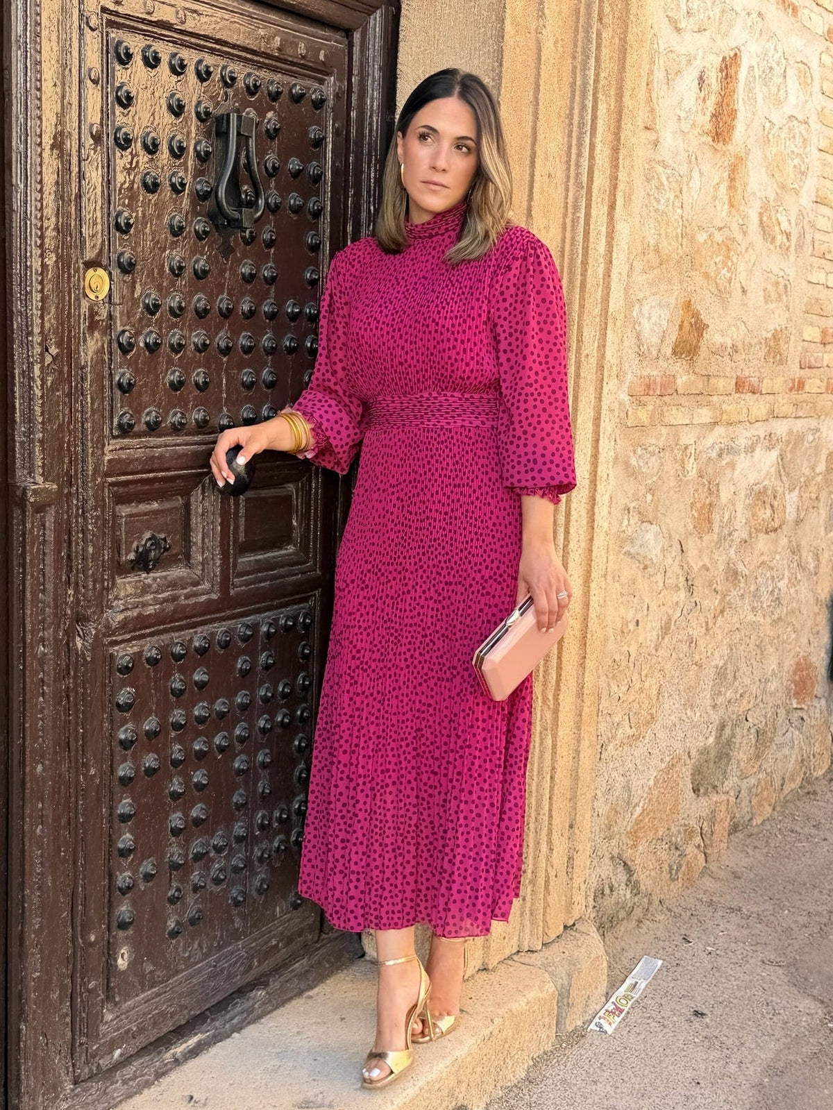 Vestido midi buganvilla | Magnolia