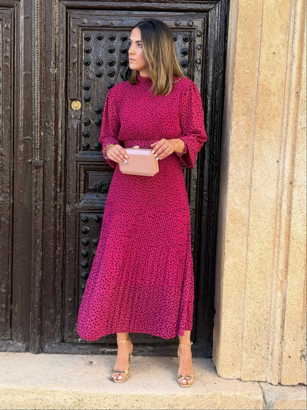 Vestido midi buganvilla | Magnolia
