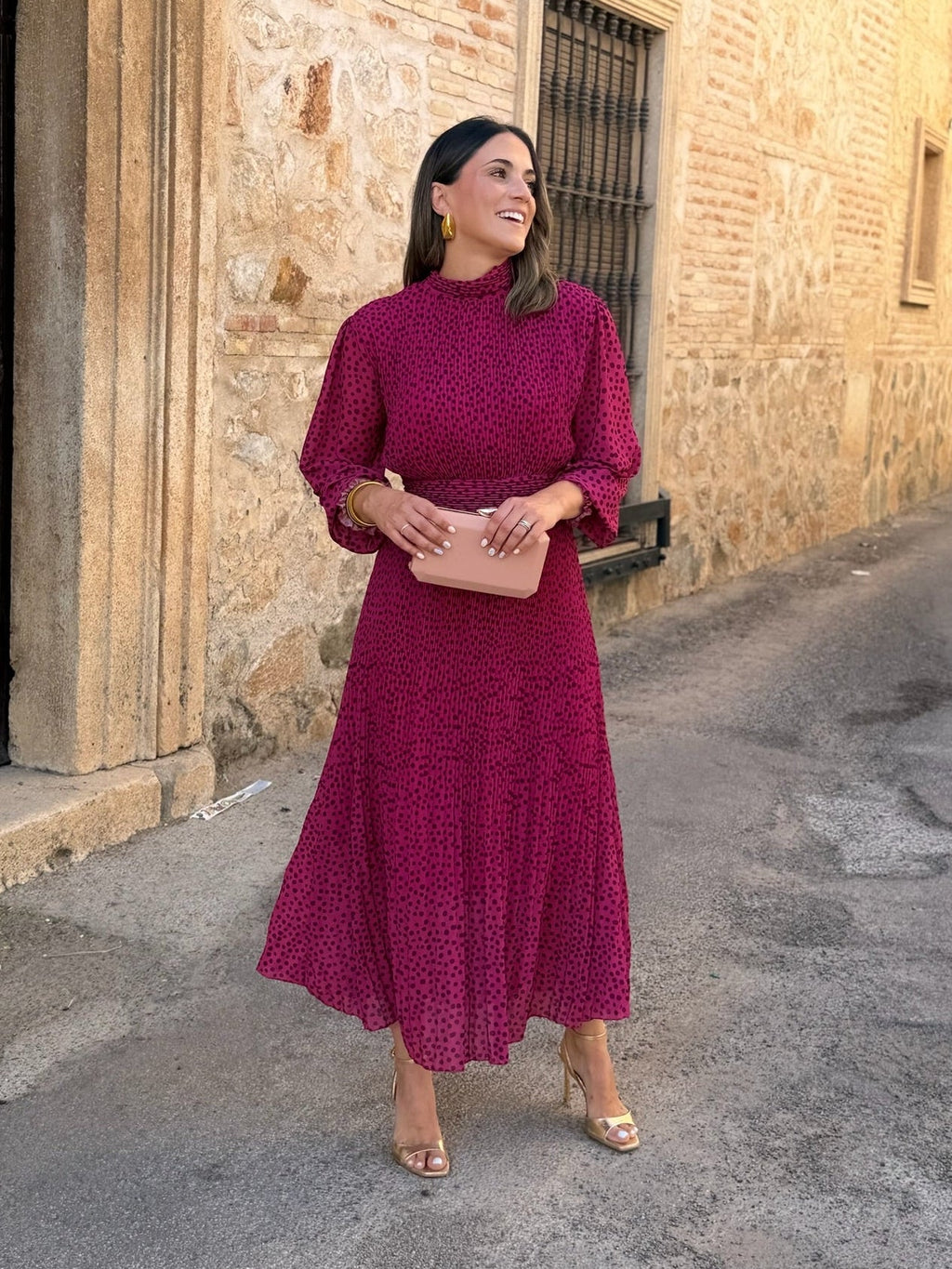 Vestido midi buganvilla | Magnolia