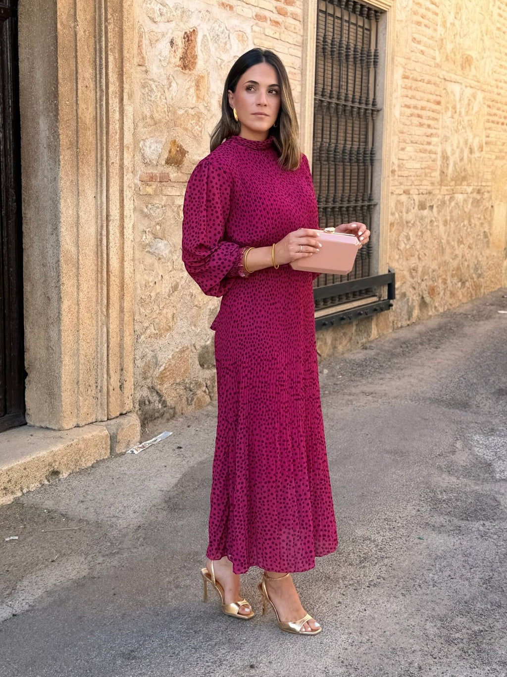 Vestido midi buganvilla | Magnolia