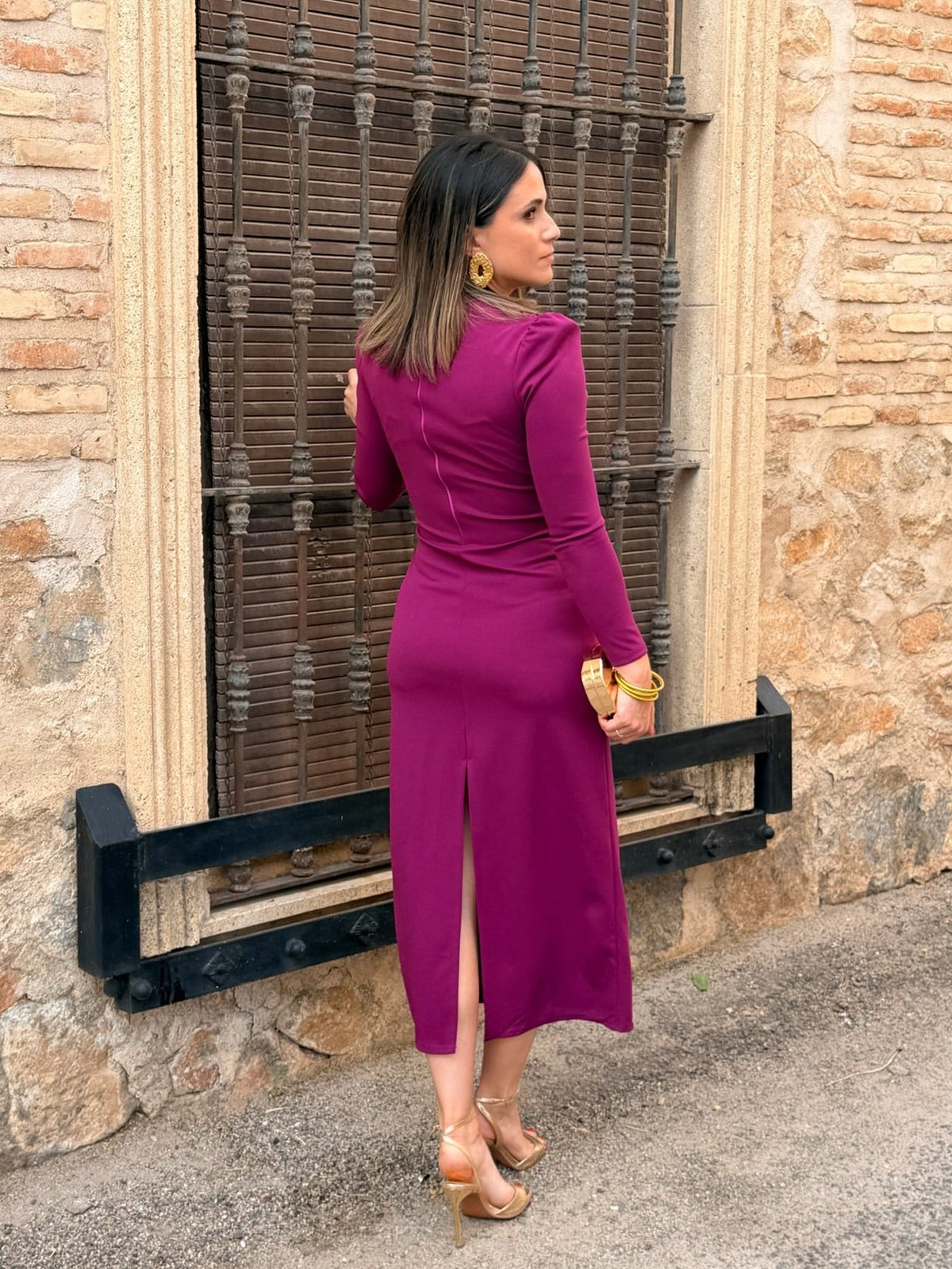 Vestido punto buganvilla | Veneton