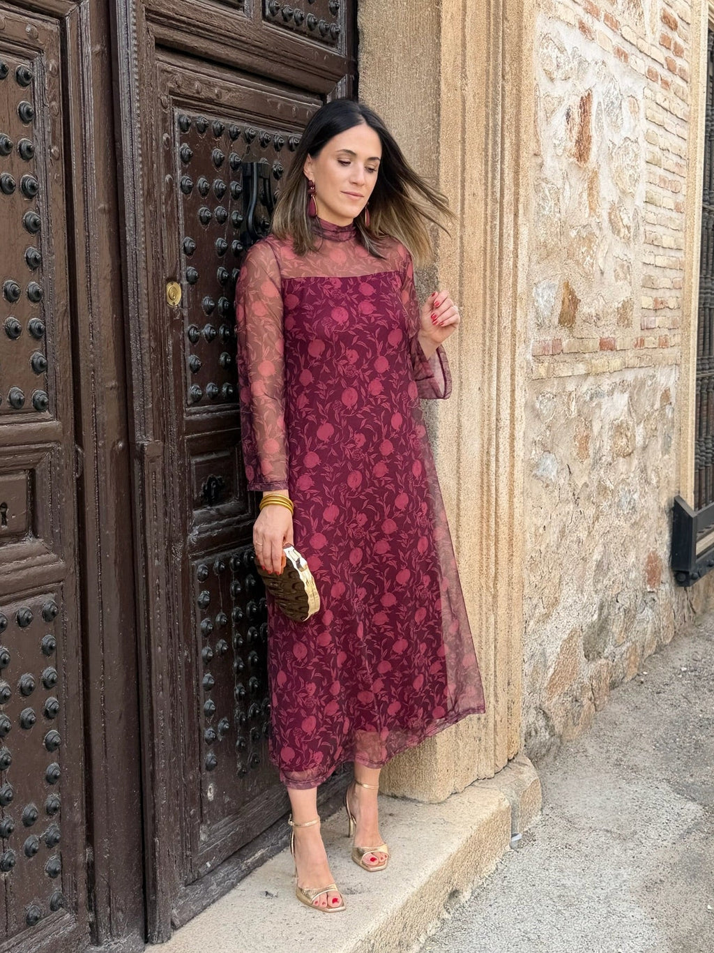 Vestido tul estampado | Naomi