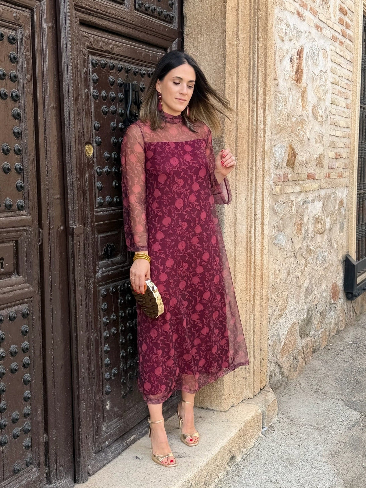 Vestido tul estampado | Naomi
