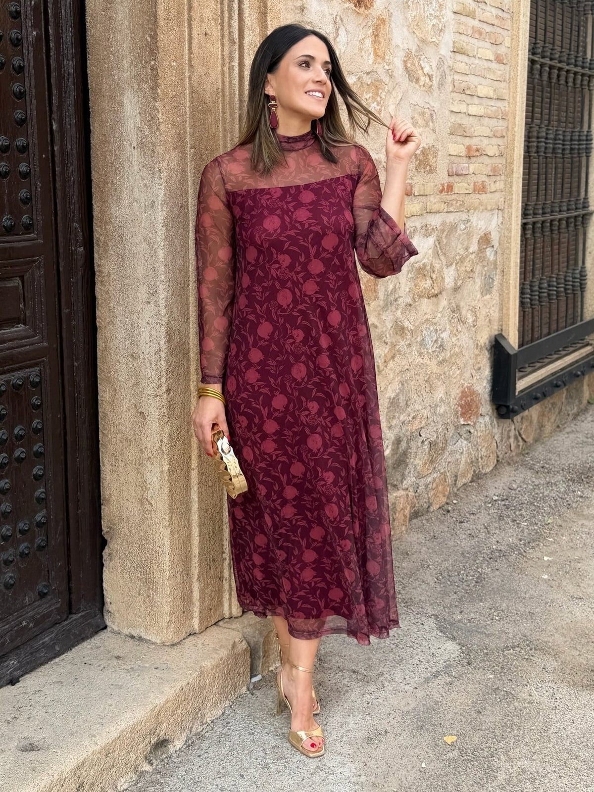 Vestido tul estampado | Naomi