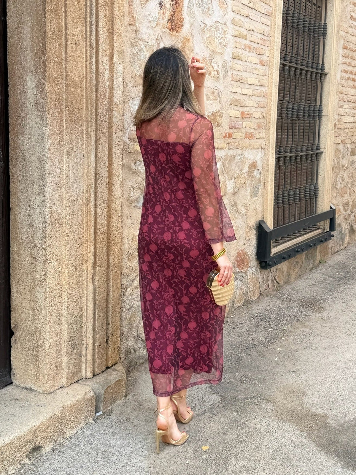 Vestido tul estampado | Naomi