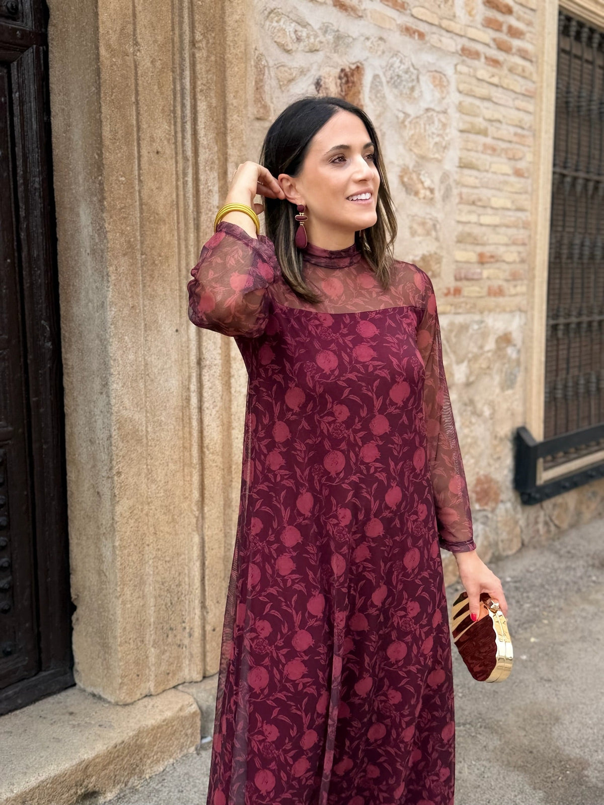 Vestido tul estampado | Naomi