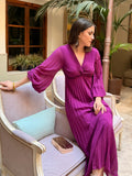 Vestido plisado buganvilla | Isabella