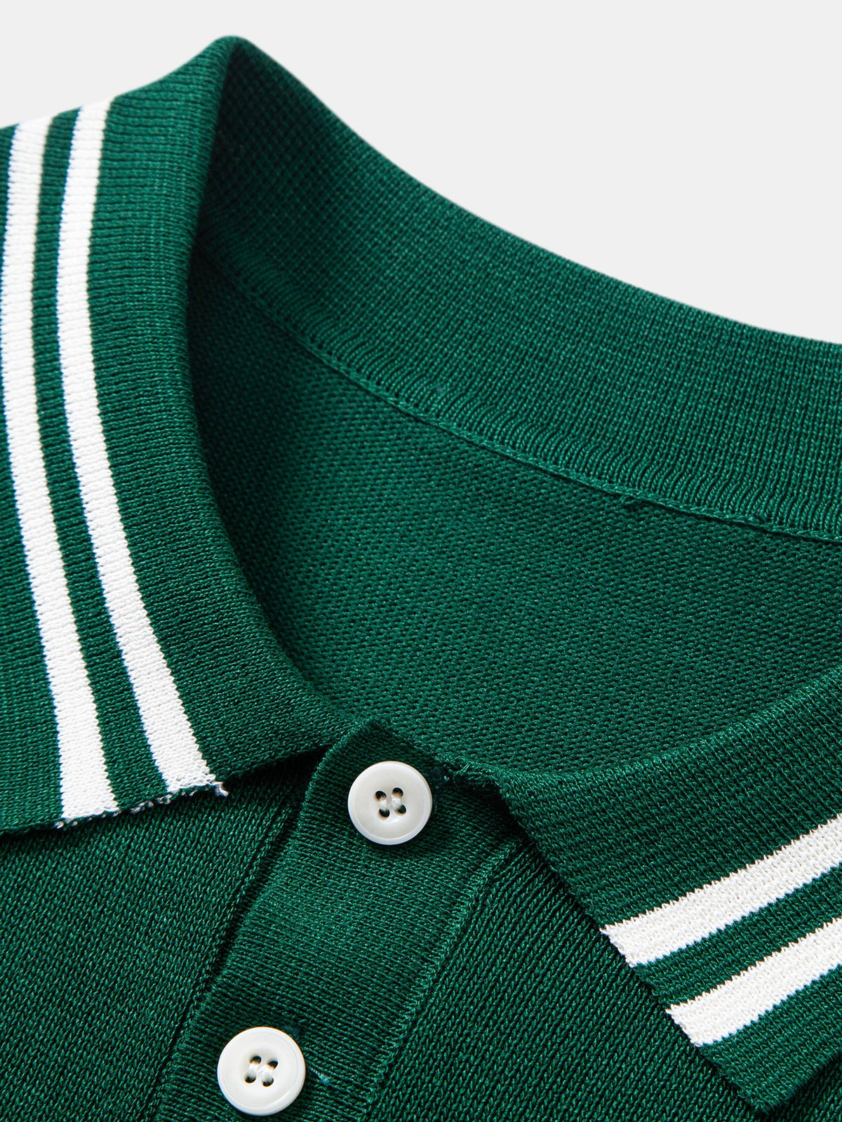 Polo de Punto Jacquard Torcido con Ribete de Contraste