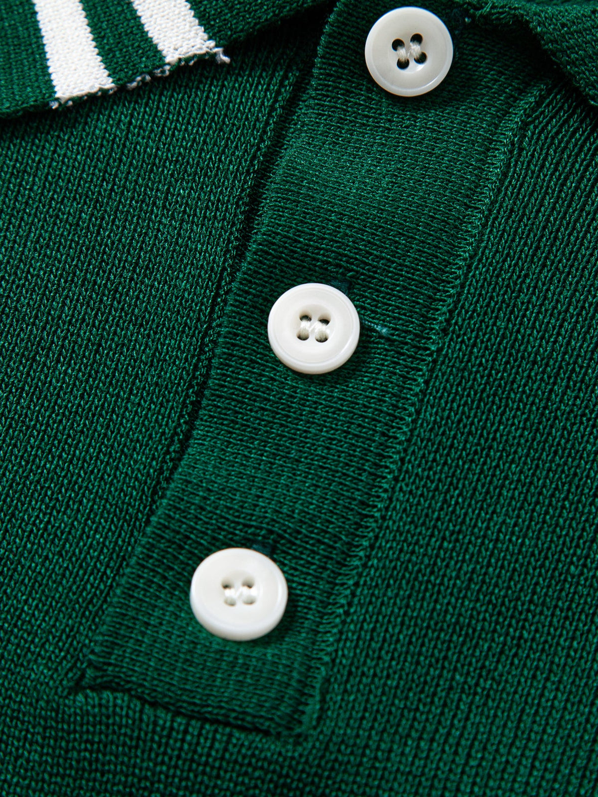 Polo de Punto Jacquard Torcido con Ribete de Contraste