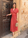 Vestido midi terracota | Ariadna