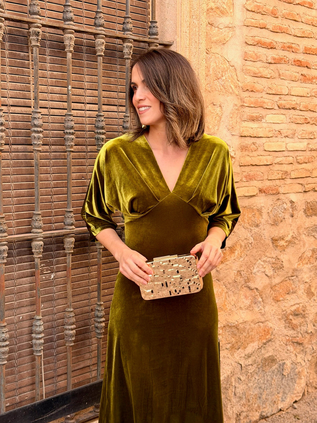 Vestido de Terciopelo Verde | Suiza