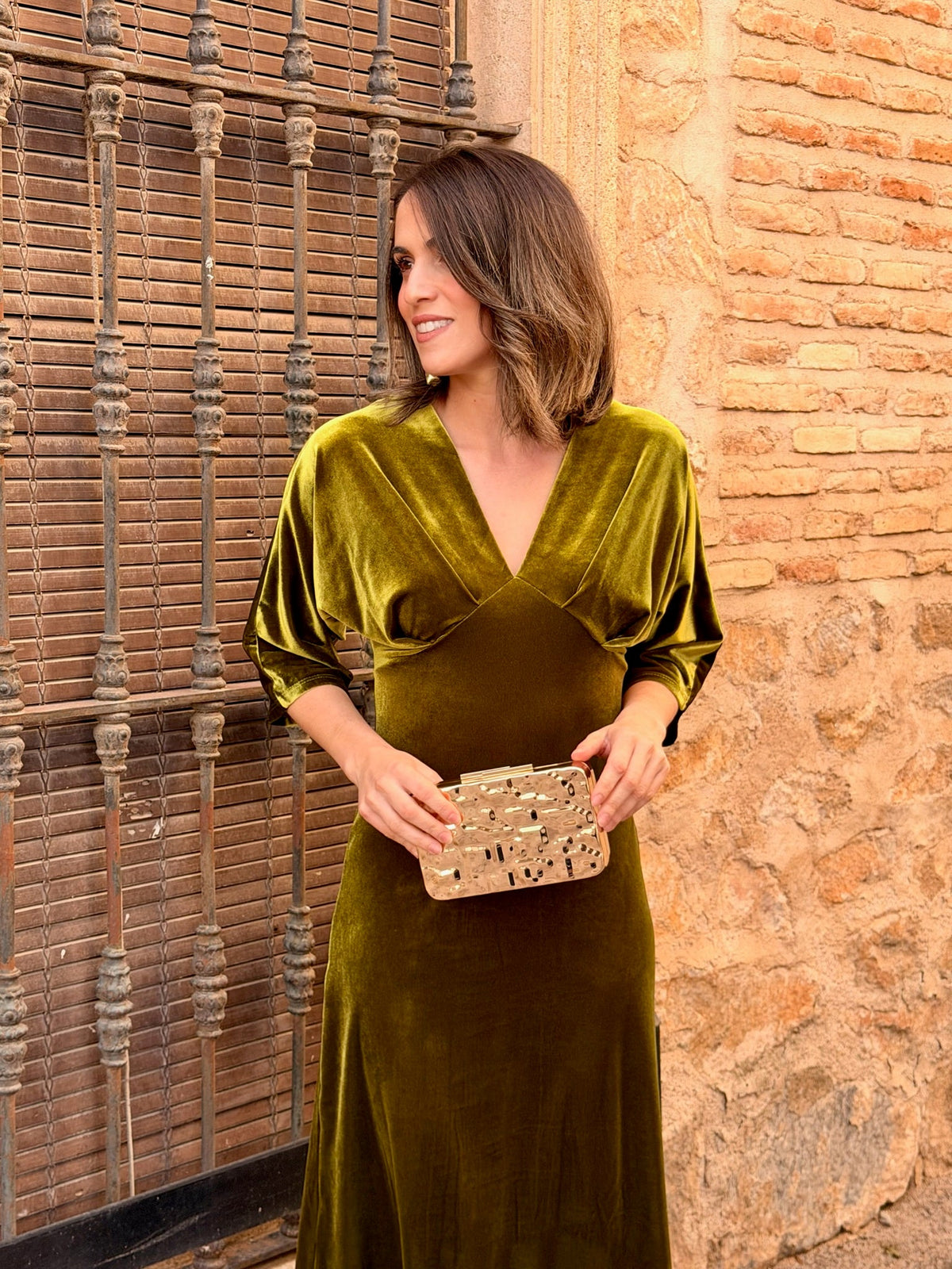 Vestido de Terciopelo Verde | Suiza