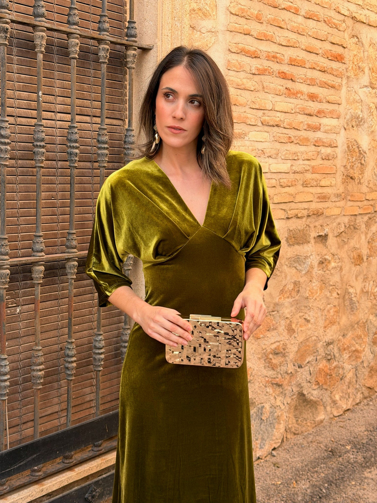 Vestido de Terciopelo Verde | Suiza