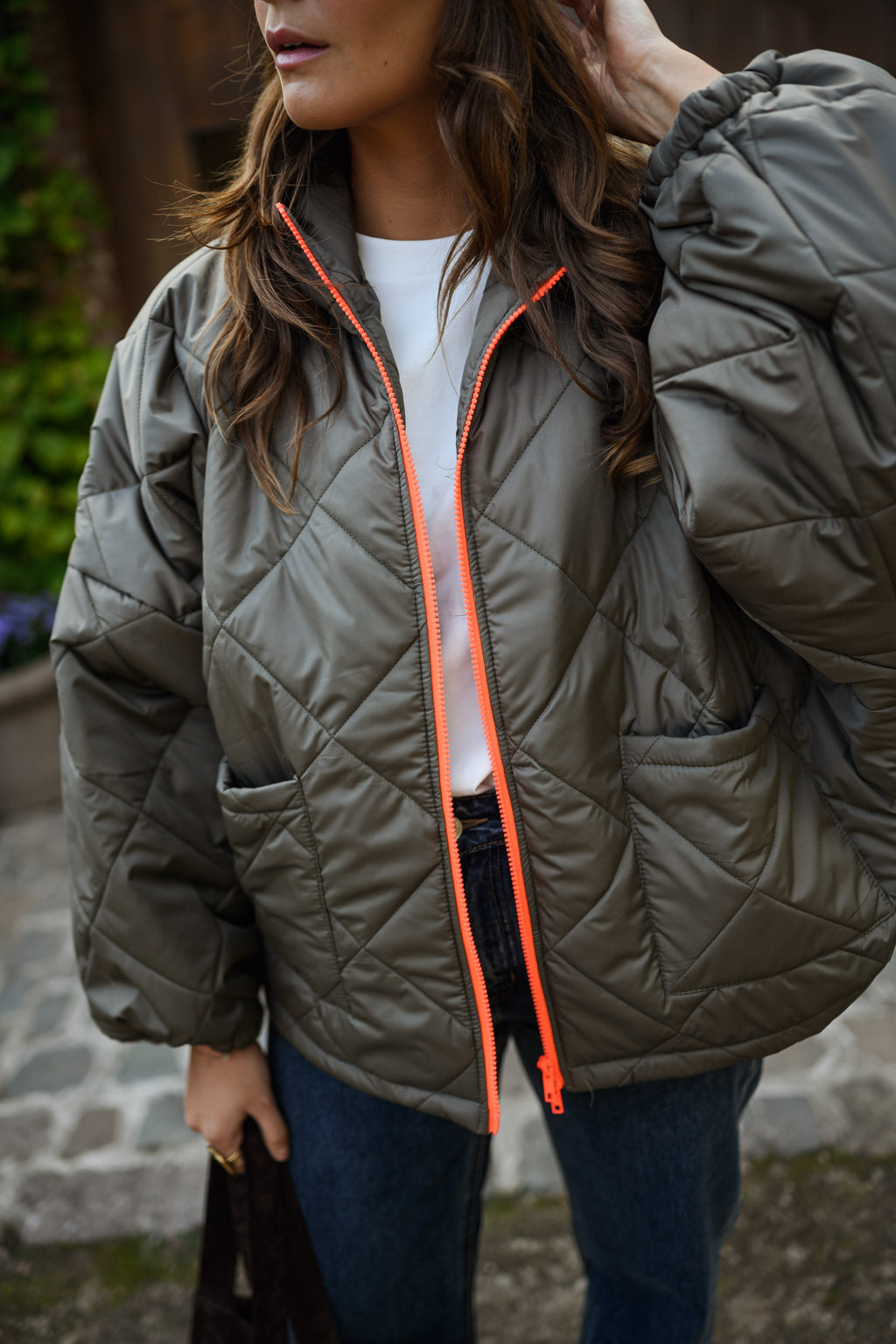 Abrigo Rainy - caqui